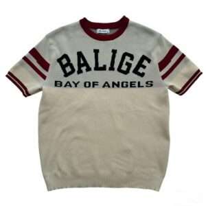 Two-tone Knitted Casual Men T-shirt - White